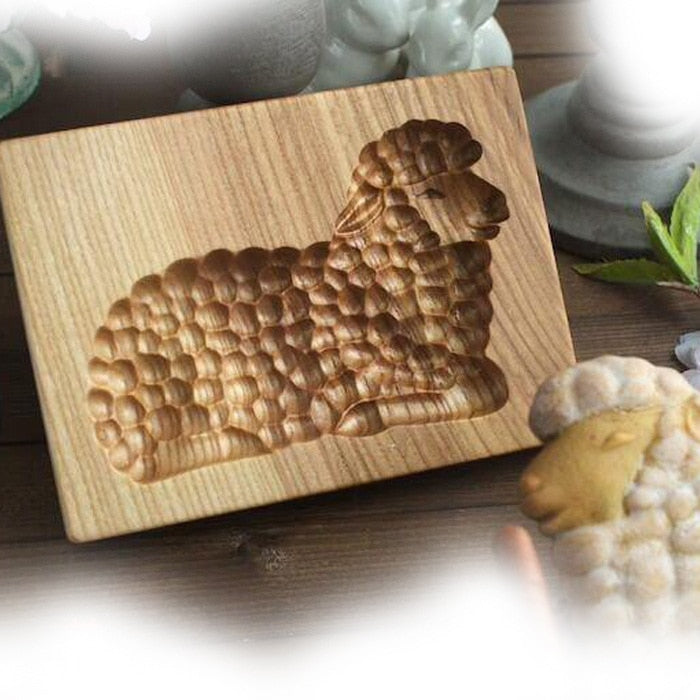 Wooden Shortbread Mould Cookie or Clay Embossing Moulds