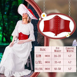 Victorian Mushroom Fairy Costume Hat Cinch Belt Dress Cosplay Halloween Adult Book Week Costume