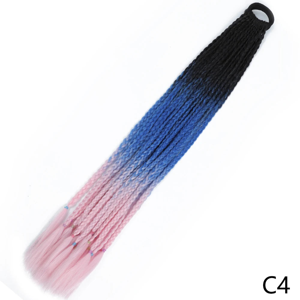 Long Braided Ponytail Hair Extensions 60CM