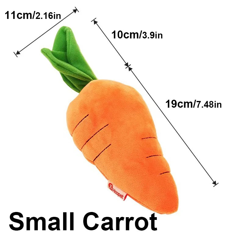 Carrot Plush Toy Pet Chew Toy