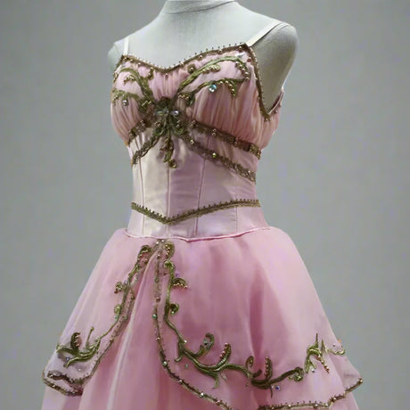 Le Réveil de Flore Dawn Goddess High-end Custom Made Professional Ballet Long Tutu Dress Competition Performance