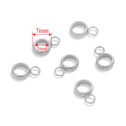 20pcs Stainless Steel Pendant Clip Connectors Bail Clasps For DIY Necklace Pendants Clip Pinch Findings Jewelry Making Supplies