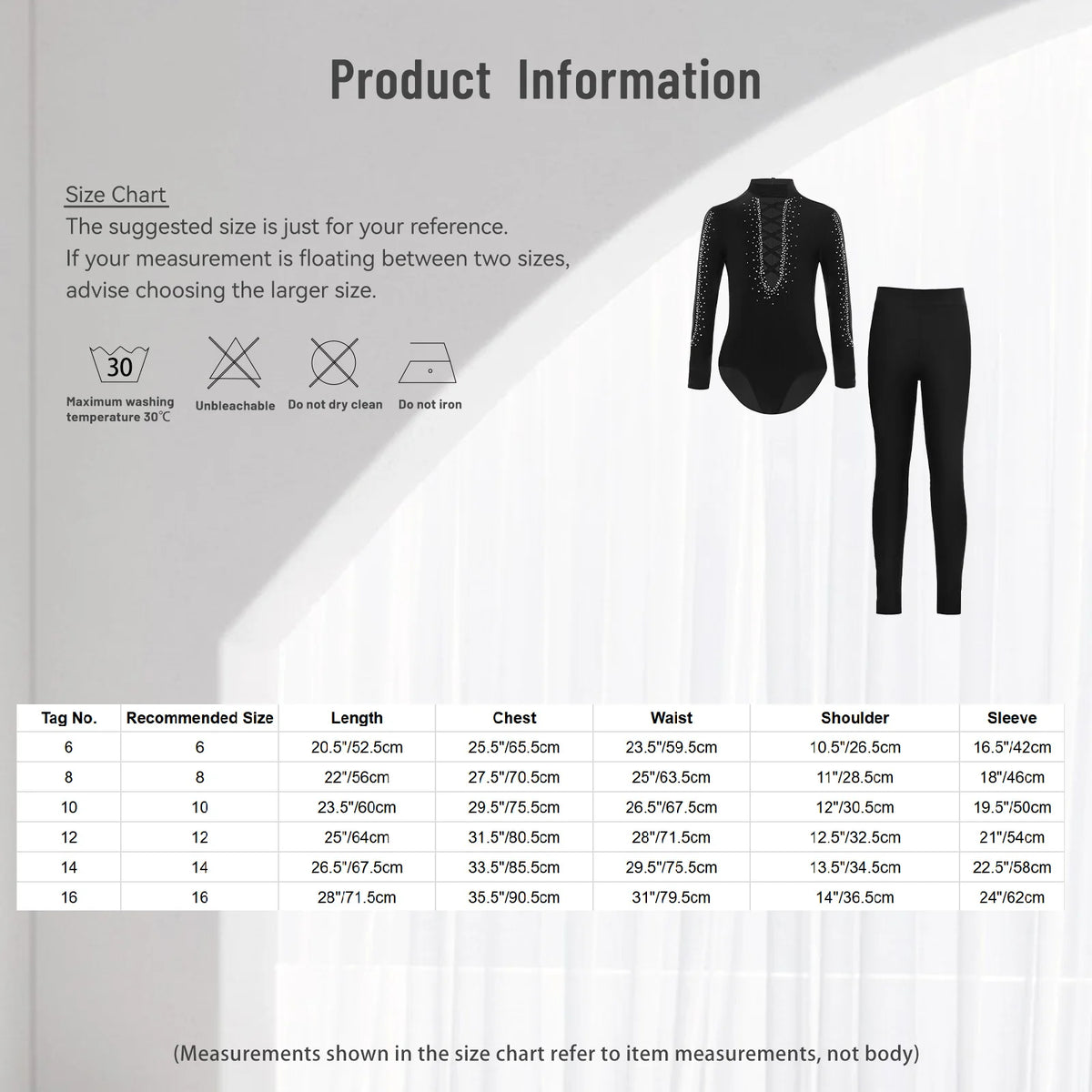 Boys Dance Leotard Ice Skating Gymnastic Long Sleeve Rhinestones Bodysuit with Leggings