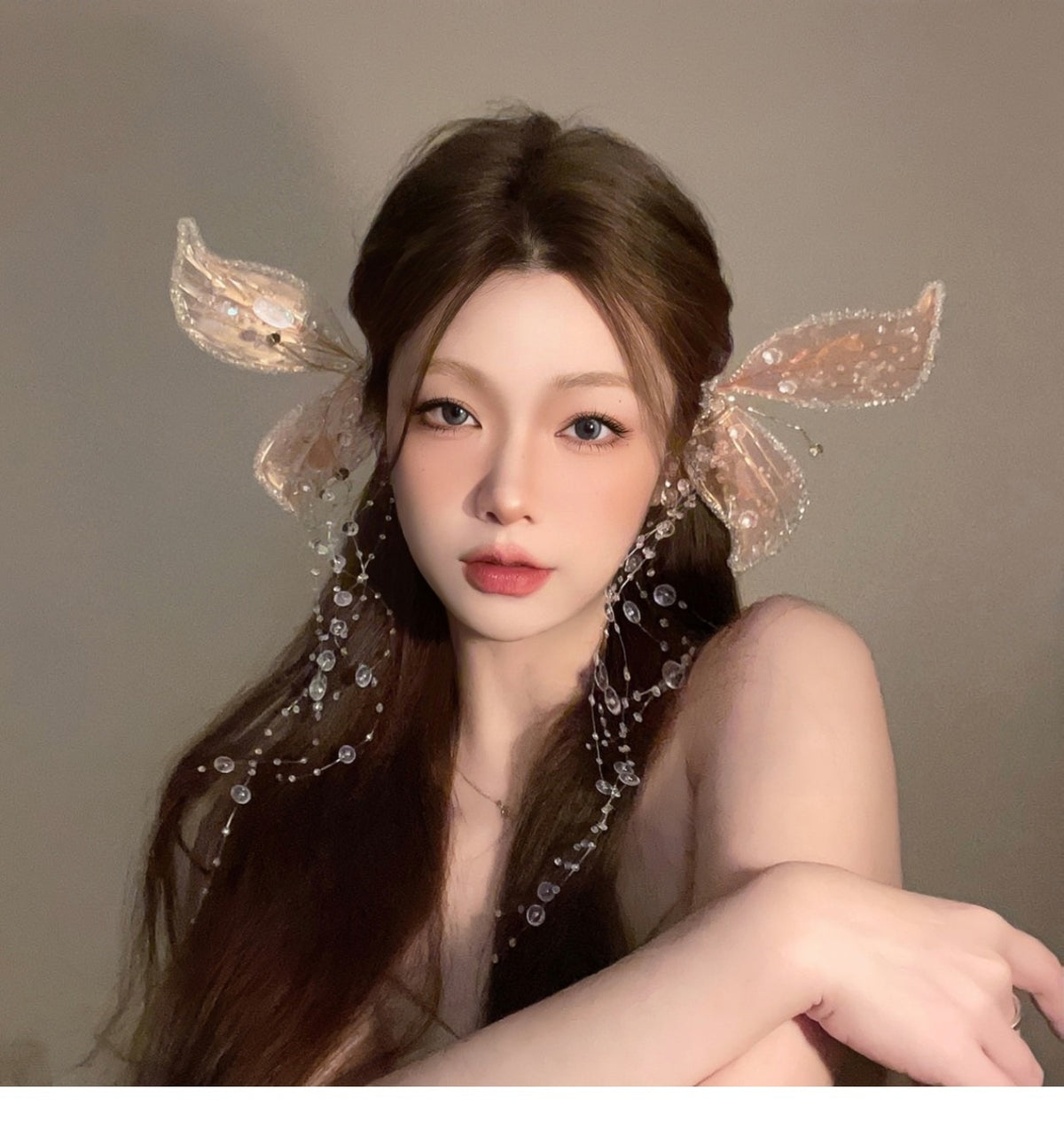 Fairy Siofra's Crystal Headpiece Hair Clips