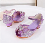 Party Shoes for Girls Glittery Butterfly Mary Jane Sandals Purple Gold Pink Blue