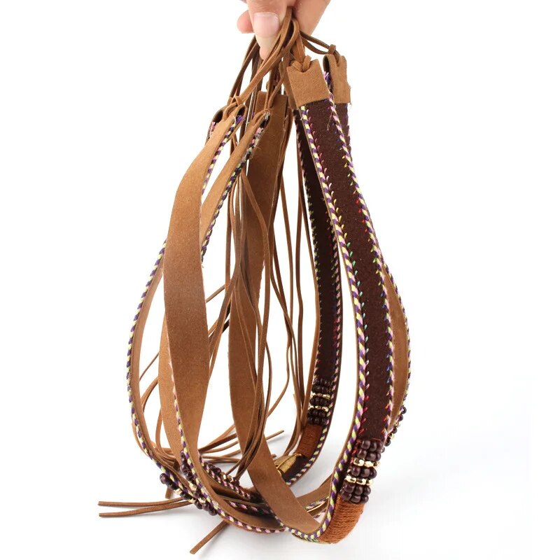 Golden Feather Hat Bands Hand-Wound Hat Belt