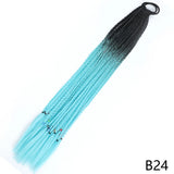 Long Braided Ponytail Hair Extensions 60CM
