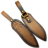 17CM Genuine Leather Knife Sheath Scabbard Tool Cover