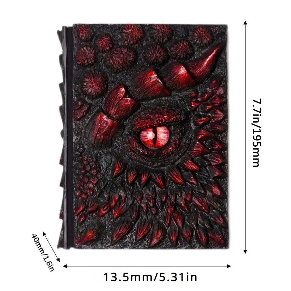 Dragon's Eye Embossed Resin Notebook A5 Journal