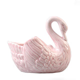 Swan Ceramic Flower Pots Home Decoration Storage Ornaments