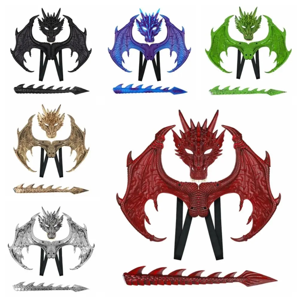 Dragon Costume Kids Cosplay Sets - Wings, Tail, Mask