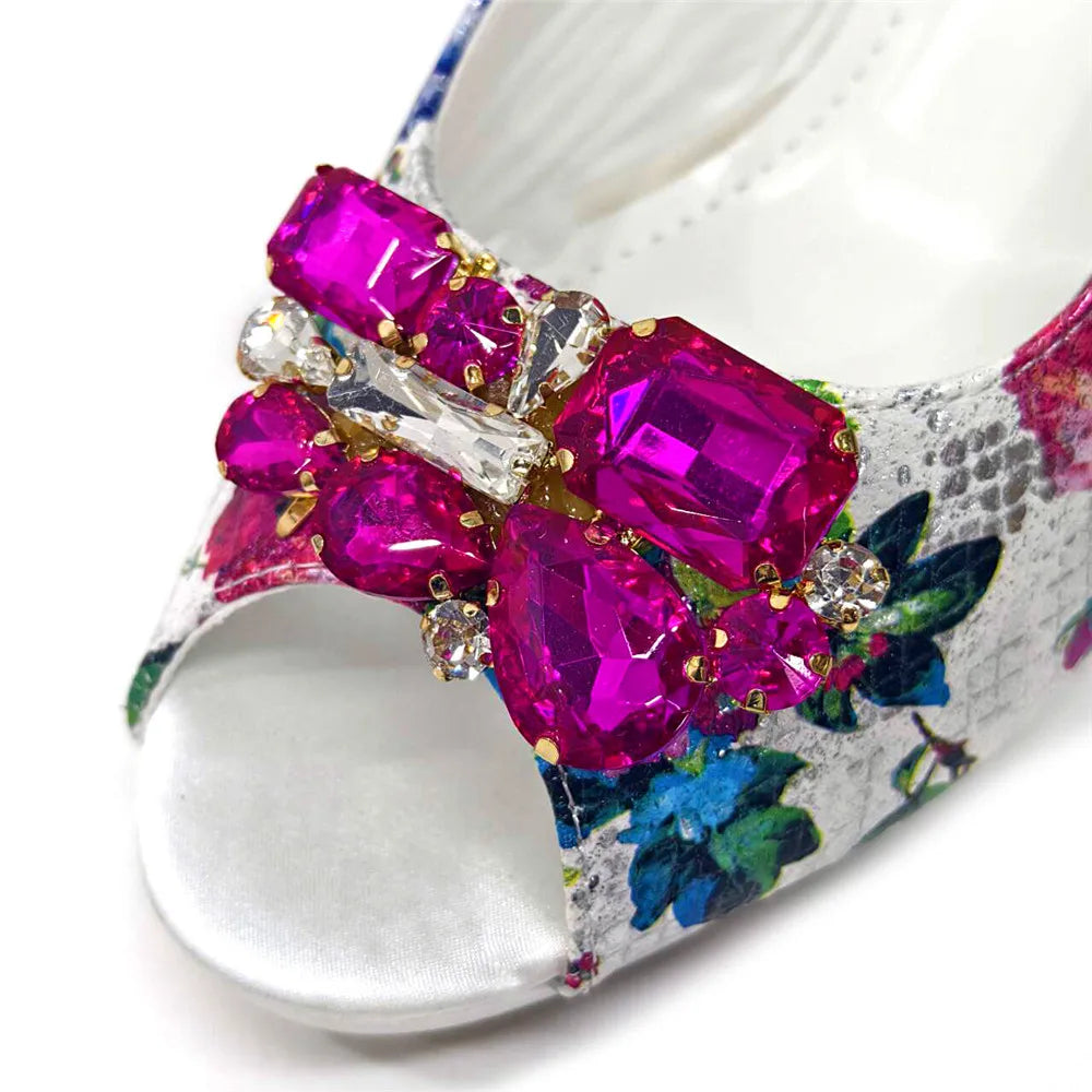 Spring Garden Party Shoes And Matching Bag Set