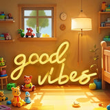 LED Neon Good Vibes USB Neon Signs Decor Lamp