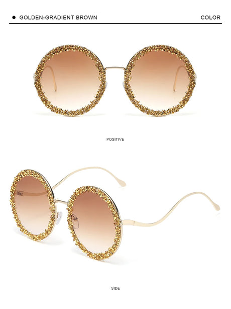 Diamond Moon Fun Glasses Sunglasses