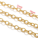 1meter PVD Gold Plated Stainless Steel Thick Large Heavy Chains Necklace Bracelet DIY Jewellery Making Finding