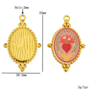 Three Enamel Little Bear Love Charms Stainless Steel Pendants for DIY Bracelets Jewellery Earrings Making