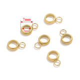 20pcs Stainless Steel Pendant Clip Connectors Bail Clasps For DIY Necklace Pendants Clip Pinch Findings Jewelry Making Supplies