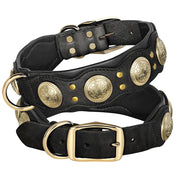 Roman's Genuine Leather Dog Collar Medieval Cosplay Pet Accessories