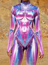 Candy Robot Cosplay Bodysuit Jumpsuit Festival Party Rave Outfits