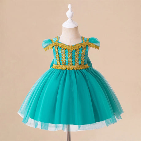 Toddler Princess Alice Belle Jasmine Mermaid Dress Baby Halloween Cosplay Costume