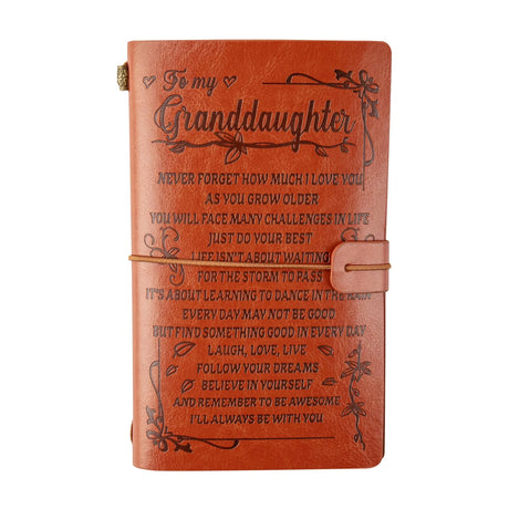 To My Son, Daughter, Grandson, Granddaughter, Wife, Sister, etc, Gift PU Leather  Journal Notebooks