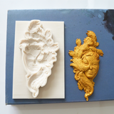 Silicone Mould Feather Mask Decoration DIY Tools For Baking Clay Resin Plaster Moulds