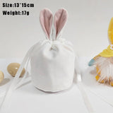 Easter Bunny Bags Velvet Rabbit Ears Gift Packing Chocolate Candy Bags