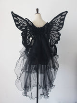 Black or White Butterfly Wings Costume