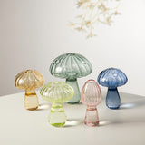 Mushroom Glass Vase Plant Hydroponic Terrarium Vase