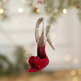 Christmas Snow Kissed Hanging Ornaments Ballet Girl Elk Swan