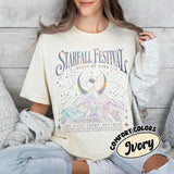 Velaris Starfall Festival T-Shirt Unisex SJM ACOTAR Cotton Tee Dark Academia Bookish Literary Shirt