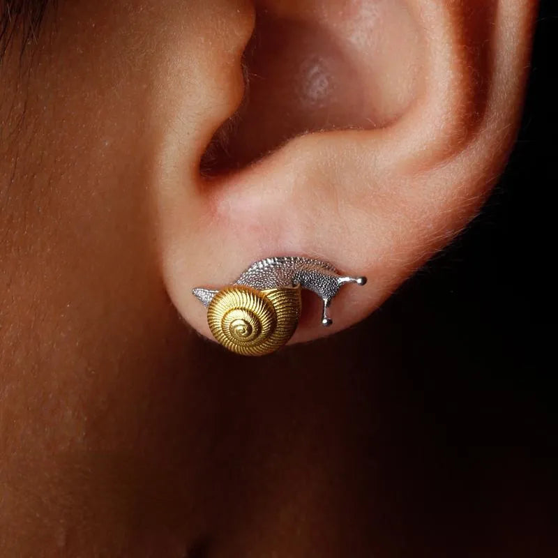 Slow Down Snail Earrings