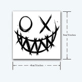Anarchy Smiley Face Temporary Tattoo