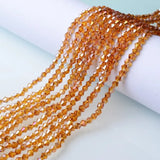3/4/6mm Rainbow Austria Bicone Crystal Beads AB Colour Faceted Glass Beads for DIY Jewellery Making