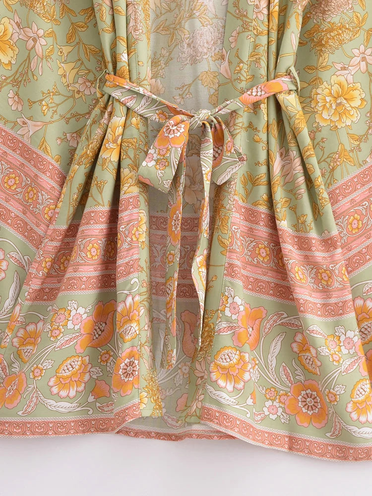 Mari's Boho Cover Up Short Kimono