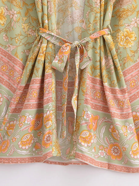 Mari's Boho Cover Up Short Kimono