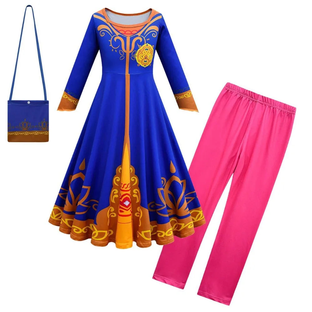 Mira Royal Detective Kids Cosplay Girl Fancy Dress Halloween Gown And Cloak Costume