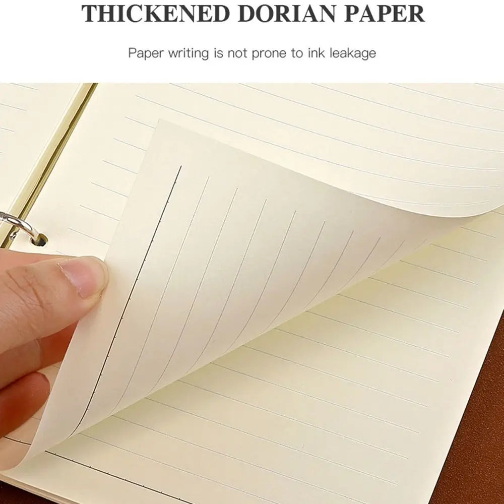 Teacher Colleague Employee Nurse Appreciation Gift 80 Sheets A5 Soft PU Leather Cover Loose-leaf Notebook