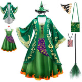 Hocus Pocus 2 Halloween Costume Child Sanderson Sisters Party Dresses Winifred Witch Costumes Children