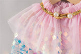 Shiny Rainbow Sequin Cloak Halloween Children's Dress Up Cape