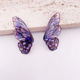 Fantastical Resin Butterfly Wings Earrings
