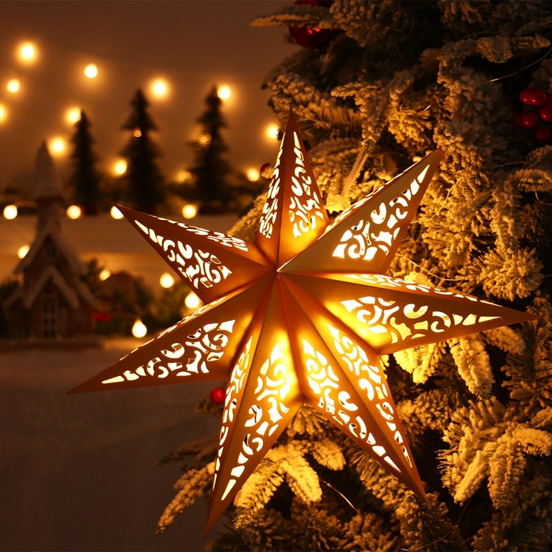 Paper Star Party Lantern Christmas Decorations