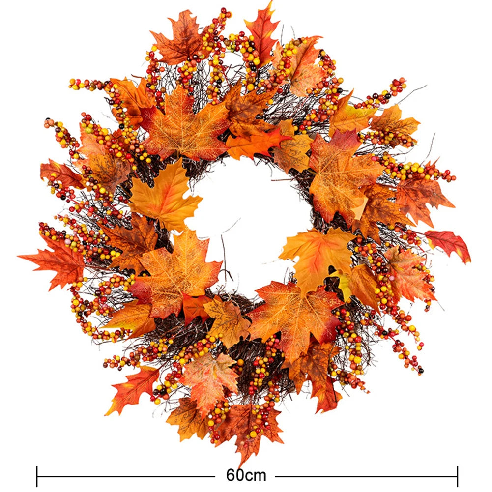 Halloween Wreath Door Decoration Autumn Fall Decor
