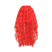 Gothic Tulle Skirt Steampunk Floral Lace