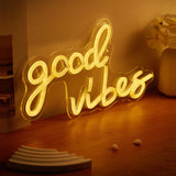 LED Neon Good Vibes USB Neon Signs Decor Lamp