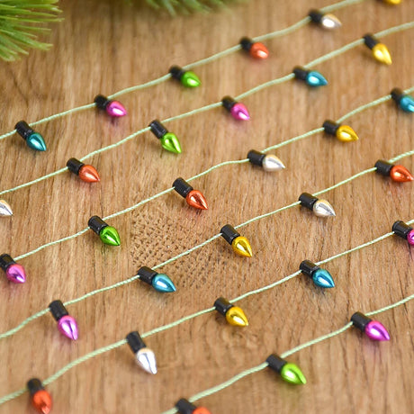 5M/roll Colourful Christmas Light Bulbs String Garland Christmas Decorations Xmas Tree Ornaments DIY Craft