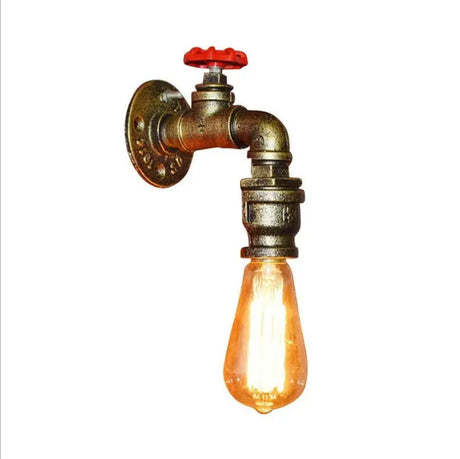 Industrial Water Pipe Wall Lights Lamp Sconce Lighting