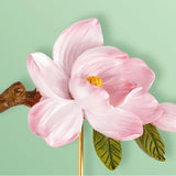Handpainted Resin Flowers Hooks Rose Lotus Peach Blossom Hydrangea plus more