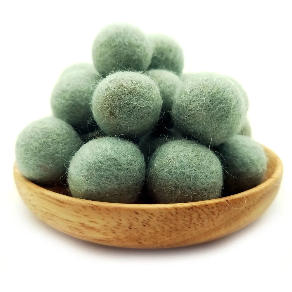 FIFTY 2cm Wool Felt Balls 100% Wool DIY Handmade Craft Supplies