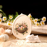 2 Sheet Easter RUB ON Transfer Stickers Cute Bunny Egg Flower Stickers DIY Scrapbooking Craft